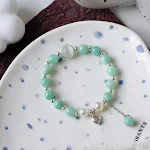 Pulseira feminina com contas de pérolas e cristais, um acessório elegante e brilhante para complementar qualquer look, ideal para eventos especiais e festas. — foto 58