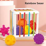 Rainbow Cecil Shape Color Cognitive Baby Early Education Toys. Promote early learning of colors, shapes, and cognitive s — photo 11