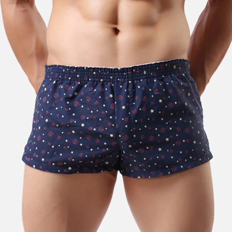 Title 4, Shorts Casuais Estampados Masculinos Calças Esp...