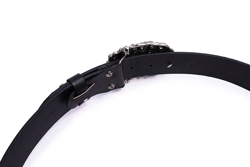 Title 10, Top Layer Cowhide Trend Rivet Mens Belt