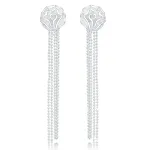 Rose Pearl Chain Earrings