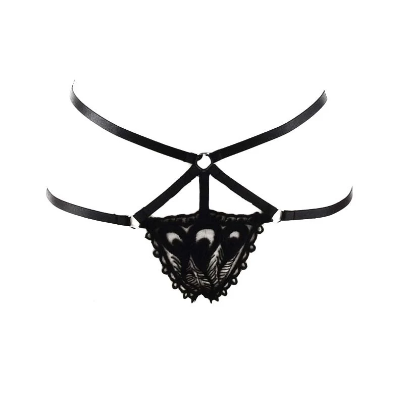 Perizoma Sexy in Pizzo Traspirante a Vita Bassa. Comfort e sensualità in un unico capo. Perfetto per sentirsi sicure e attraenti in ogni momento. — foto 1