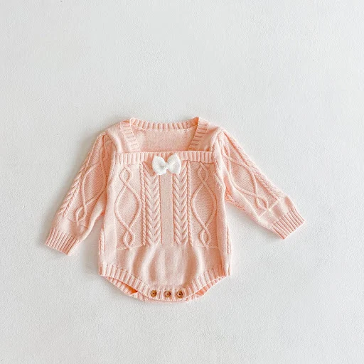Title 4, Baby Star Jacquard Lange Mouwen Sweater Jumpsui...