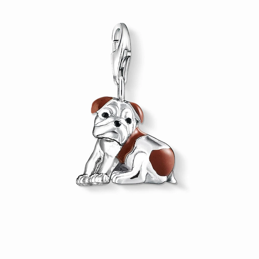 Pingente Charm Bulldog 925 prata esterlina, personalidade e estilo em um acessório ideal para amantes de cães e presentes especiais. — foto 4