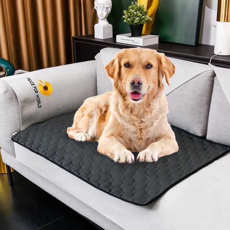 Alfombra impermeable para perros, absorbente, para cambio de pañales, entrenamiento, reutilizable, antideslizante y de gran absorción. — foto 5