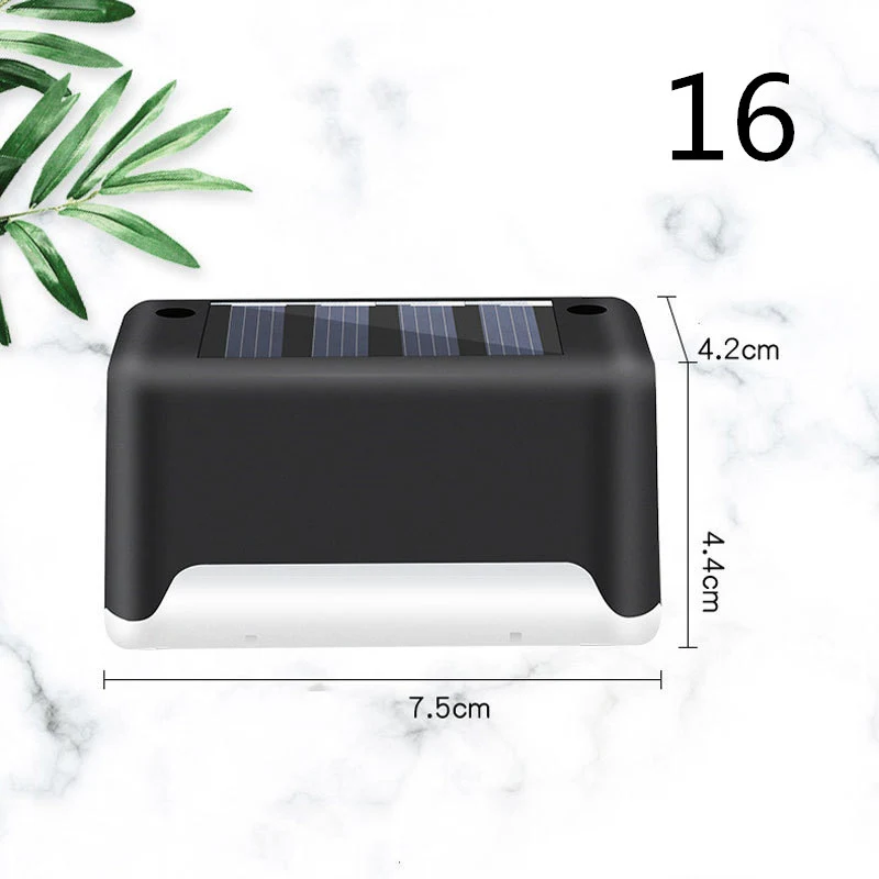 New Upgrade Waterproof LED Solar Fence Lamp Solar Deck Lights Solar Step Light Outdoor for Patio Stairs Garden Pathway S — photo 32