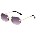 Gold frame double grey