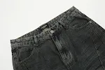 Distressed Dirty Denim Trousers for a Trendy Niche Look. Comfortable and stylish jeans for a modern, unique, and effortl — photo 2