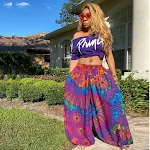 Dames Casual Losse Street Pants Met Print Comfortabele Broeken voor Elke Dag Trendy & Casual Stijl Ideaal voor een Relaxte Look en Bewegingsvrijheid — foto 2