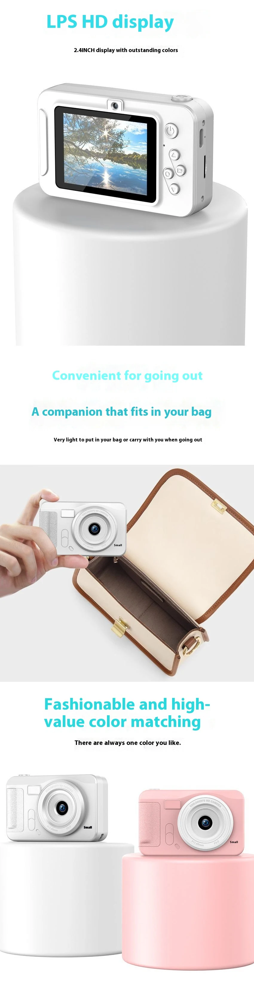 Title 2, CCD Digital Camera Kindergarten Gifts, HD Pixel...