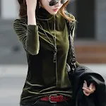 Inner Velvet High Collar Slim Fit Long Sleeves T-shirt Top – a stylish and comfortable base layer or top for a sophistic — photo 20