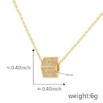 Colar de pingente com 26 letras do alfabeto inglês, joia de moda feminina, presente personalizado, acessório elegante e versátil. — foto 22