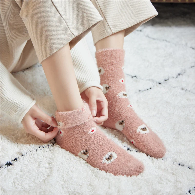 Title 3, Mink Plush Thick Socks In Winter