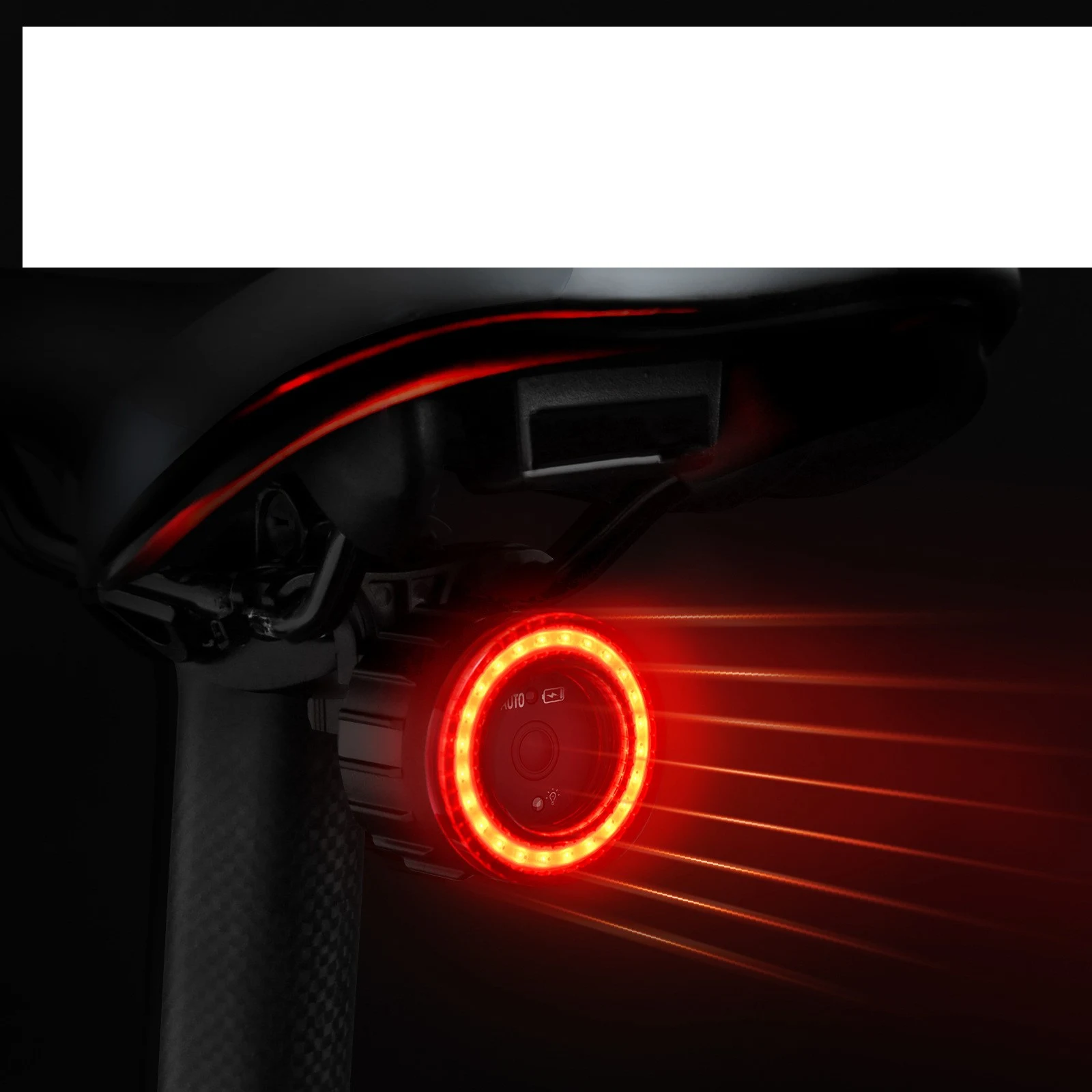 Intelligent Induction Brake Taillight for enhanced bicycle safety. Automatically activates when braking, increasing visi — photo 8
