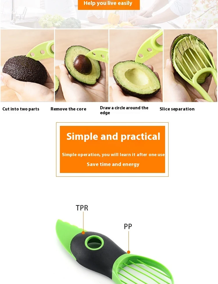 Title 3, Multifunctional Avocado Knife Pulp Separator Th...