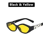 Bright black and yellow flakes