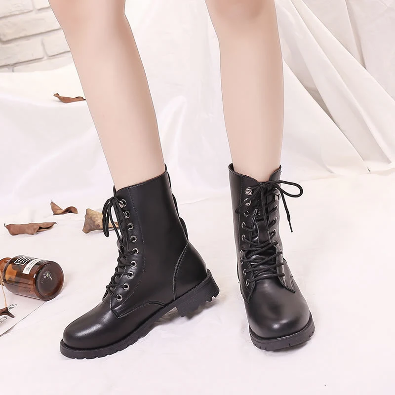 Title 5, Thick Bottom Square Root British Wind Boots