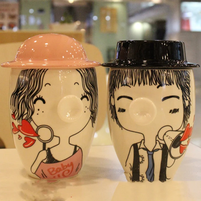 Title 2, Caneca de cerâmica criativa de desenho animado ...