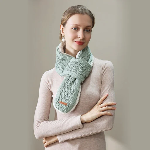 Title 7, USB Electric Heating Scarf Knitted Jacquard