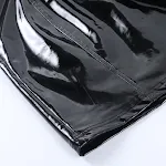 PVC Lakirane Helanke Mini Suknja sa Šnalom, za Smeli i Elegantan Izgled, Savršeno za Izlaske i Noćni Provod. — foto 10