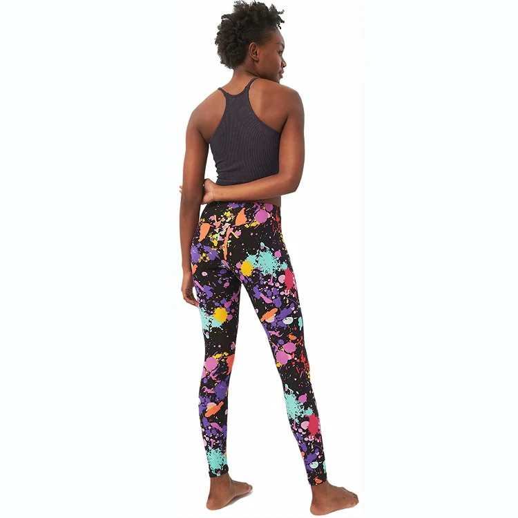 Title 24, Leggings de yoga e corrida plus size, impressão...
