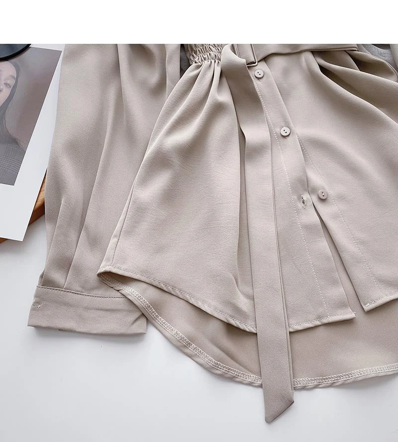 Title 12, Small Design Lace Up Shirt Dress