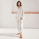 Summer Cotton Long European And American Pajamas for comfortable nights. Enjoy breathable and soft cotton for a relaxing — photo 19