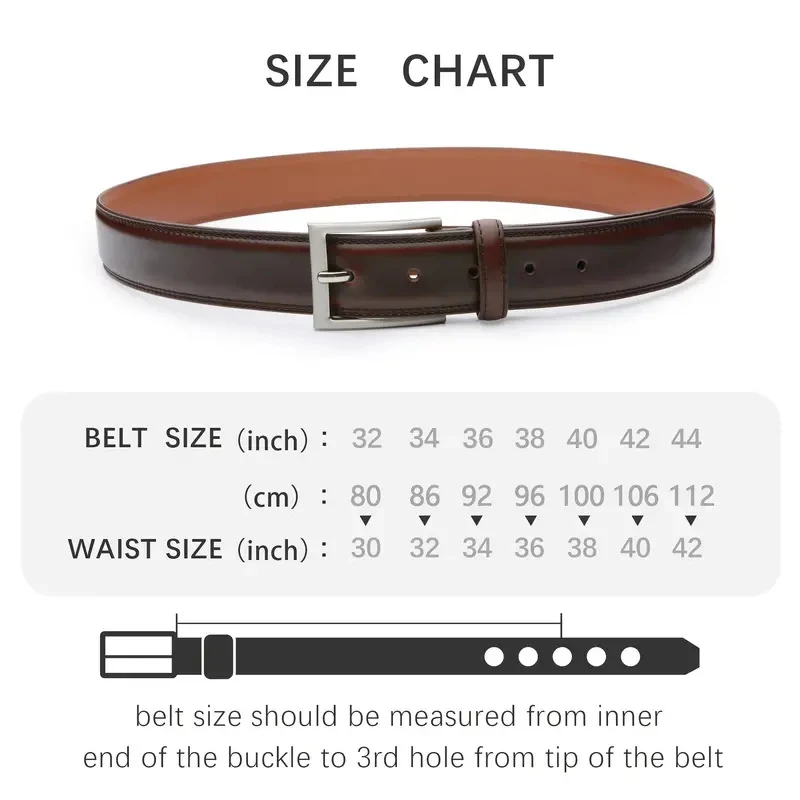 Title 1, Mens Belt Pin Buckle Real Cowhide. Experience ...