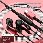 Cuffie cablate con foro piatto Type-C, audio di alta qualità, design ergonomico e confortevole, comandi integrati per musica e chiamate, perfette per l'uso quotidiano. — foto 4