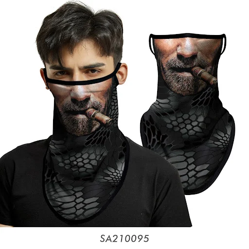Title 10, Ear-hanging Triangle Face Towel Outdoor Riding ...