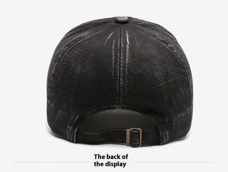 Title 2, American Washed Denim Baseball Cap for Couples,...