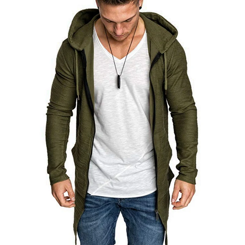 Title 1, Mens Fashion Personality Cardigan Zipper Trenc...