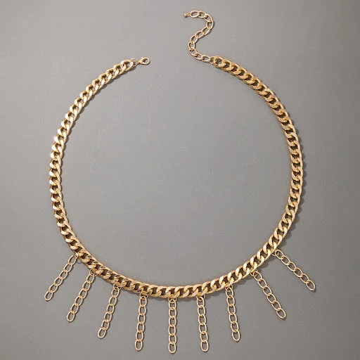 Title 4, Punk Style Thick Chain Heavy Metal Tassel