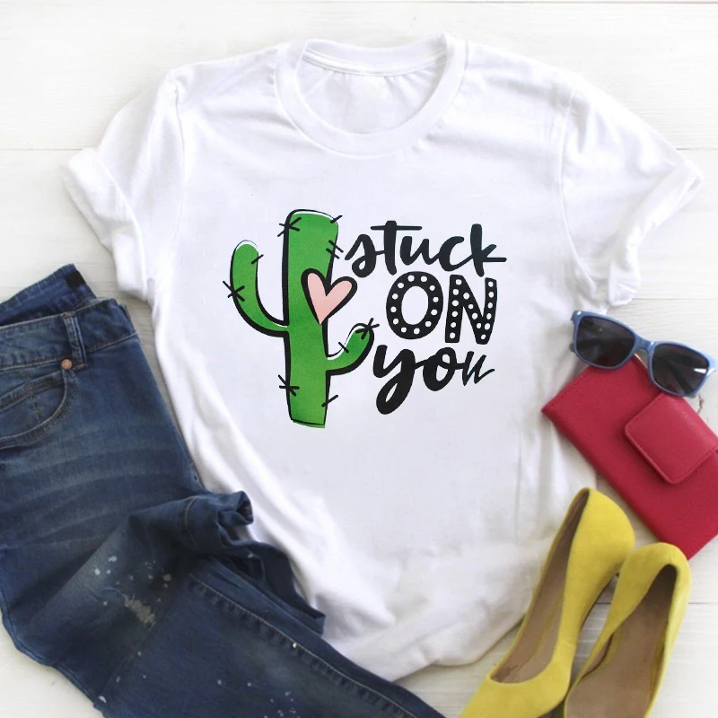 Couple Love bedrukt T-shirt met korte mouwen, heren- en damestrend — foto 4