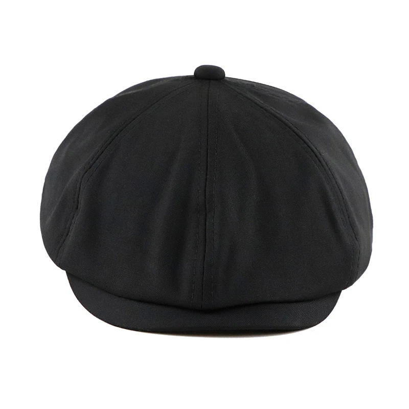 Title 6, Unisex solid color retro beret for men and wome...