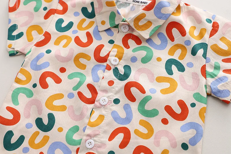Conjunto de camisa e shorts de verão para menino – Roupa leve e confortável para o verão, ideal para brincar e aproveitar o sol. — foto 7