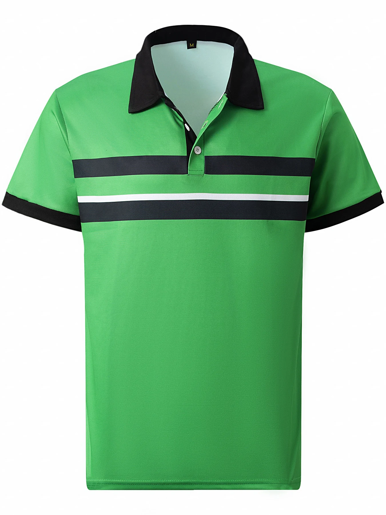 Polo Casual Masculino com Gola e Botões, Estampa Digital. Camiseta Versátil para Negócios, Combina com Tudo. Look Impecável. — foto 3