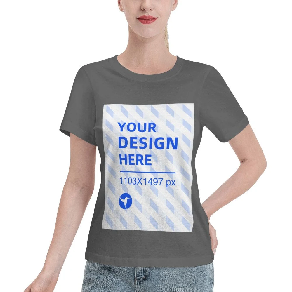 Camiseta feminina padrão simples e prática de manga curta — foto 22
