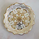 9inch hot rose gold flower