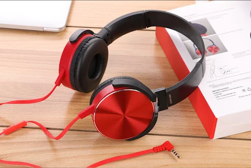 Title 1, Head-mounted stereo bass headset. Experience im...