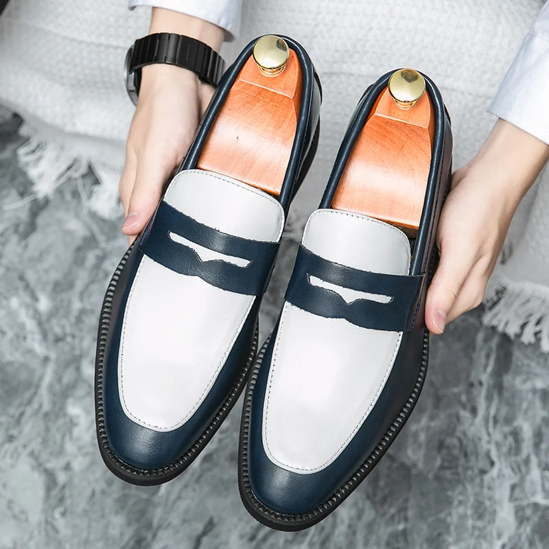 Zapatos casuales de cuero sin cordones estilo británico y coreano para hombre, confortables y elegantes, ideales para uso diario. — foto 7