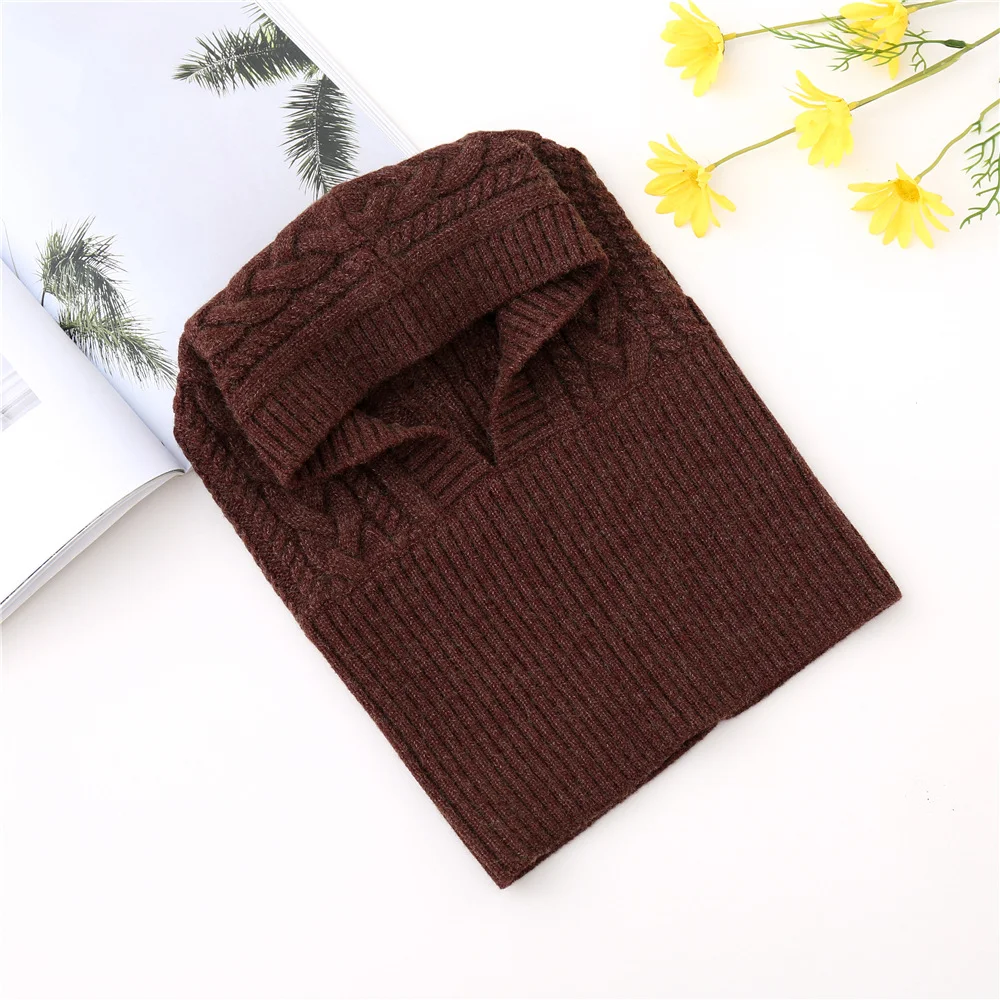 Women's Thickened Thermal Dual-use Knitted Scarf for warmth and comfort. Versatile, keeps you cozy in cold weather, prot — photo 4