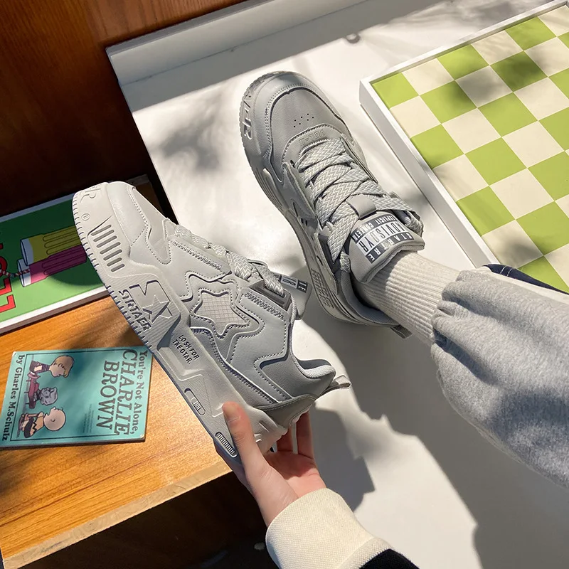 Title 3, Dames Casual Schoenen met Dikke Zool en Contras...