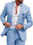 Terno masculino de duas peças, tamanho grande, cor sólida, um botão e uma fileira. Elegância e conforto para diversas ocasiões, ideal para o homem moderno. — foto 31