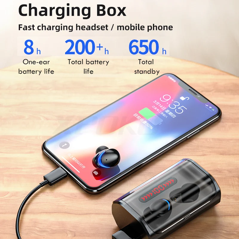 Title 2, Bluetooth Headset Wireless In-ear New Private M...