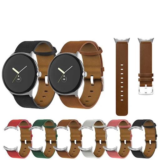 Title 8, Straight Interface Leather Watch Strap