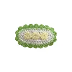 Presilha de Cabelo Versátil de Tricô com Flores Doces Enfeite Floral Delicado e Charmoso Acessório Ideal para Diversos Penteados para Meninas e Mulheres — foto 5