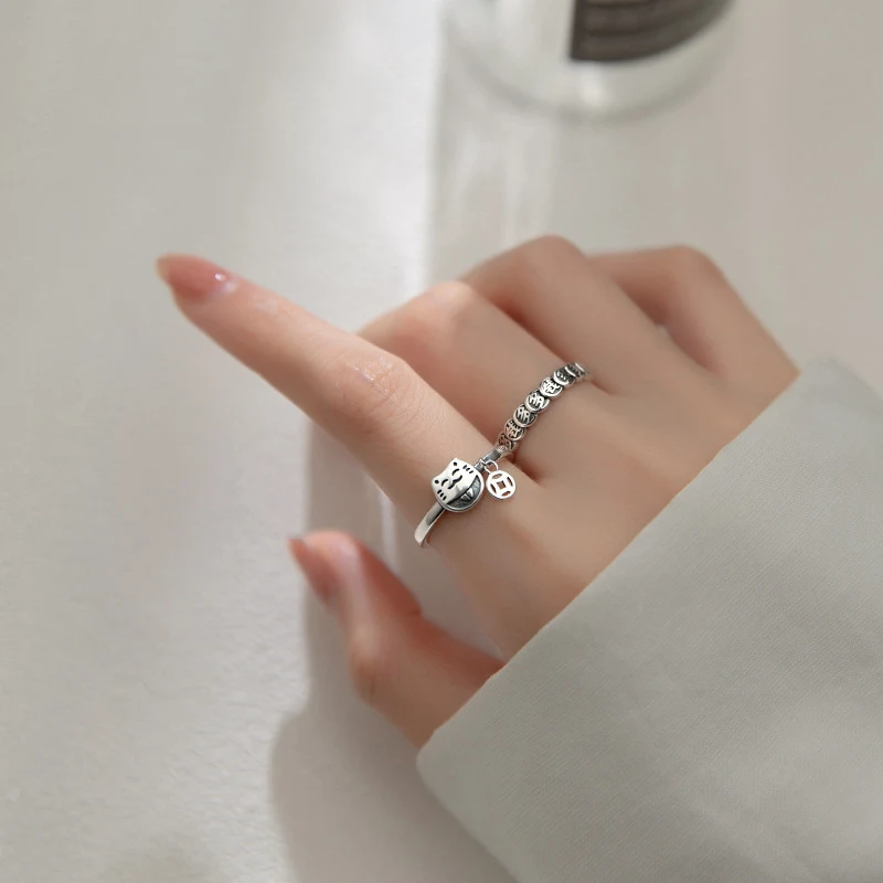 Anel de Gato da Sorte Feminino Refinado e Personalizado Trazendo Boa Sorte e Elegância para Você — foto 7