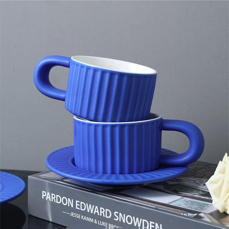 Home Fashion Simple Solid Color Ceramic Mug Set. Enjoy your coffee, tea, and other beverages with these elegant and easy — photo 7
