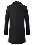 Autumn and winter woolen coat with scarf, mid-length, fashionable and warm, perfect for stylish seasonal wear and keepin — photo 1